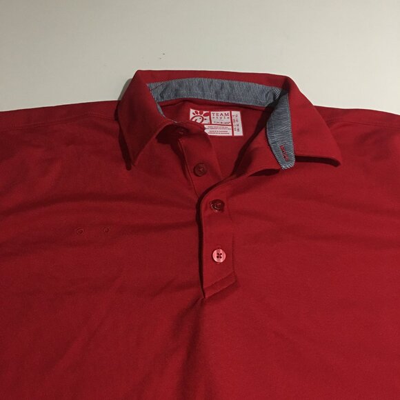 Chick-Fil-A Employee Uniform Workwear Polo Shirt Men's Large Red - Picture 3 of 10